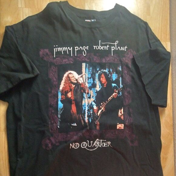 Hanes Other - Vintage Jimmy Page Robert Plant No Quarter 1995 World Tour T-Shirt